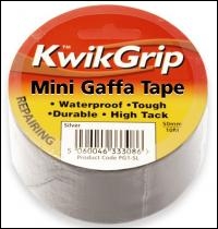 Everbuild Mini Gaffa Tape - Silver - 50mm X 10mtr - Box Of 72