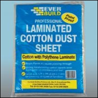 Everbuild Laminated Cotton Dust Sheets - 12x9 - Box Of 10