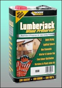Everbuild Lumberjack Wood Preserver - Clear - 5l - Box Of 4