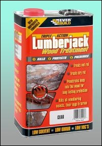 Everbuild Lumberjack Triple Action Wood Treatment - Clear - 1l - Box Of 10