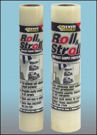 Everbuild Roll & Stroll Contract Carpet Protector - Clear - 600mm X 50mtr - per roll