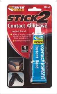 Everbuild Contact Adhesive - Beige - 30ml - Box Of 12