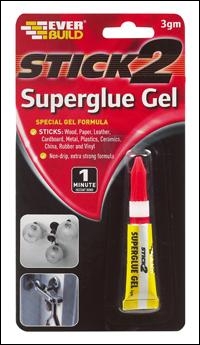 Everbuild Superglue Gel - - - 3gm - Box Of 12