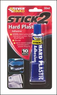 Everbuild Hard Plastic Adhesive - Clear - 30ml - Box Of 10