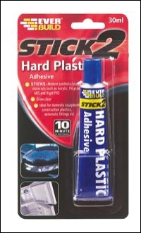 Everbuild Hard Plastic Adhesive - Clear - 30ml - Box Of 12