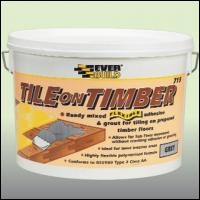 Everbuild 715 Tile On Timber - Grey - 10ltr - Box Of 1