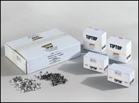 Everbuild Tiptop Pins & Nails - White - 50mm - Box Of 10, 100 Per Box