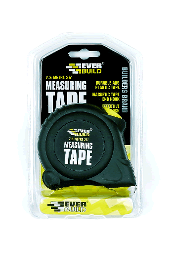 Everbuild Tape Measure Metric / Imperial Scale - 7.5 Metres