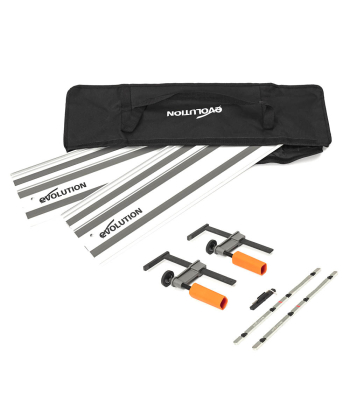 Evolution ST1400-G2 Universal 1.4m Circular Saw Track (2x 700mm ) With Self-Aligning Connectors