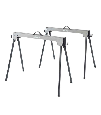Evolution Metal Saw Horse With Folding Legs 500kg Max Load(Twin-Pack)