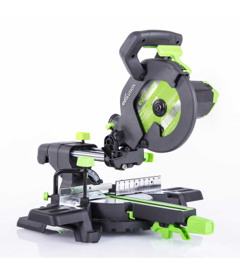 Evolution F210SMS 210mm Sliding Mitre Saw With TCT Multi-Material Cutting Blade (230v)
