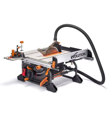 Evolution R255TBL+ 230v Portable Jobsite Table Saw with 255mmTCT Multi-material Blade