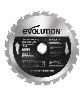 Evolution 185mm General Wood Blade 24T (promo) to suit R185SMS & R185SMS+