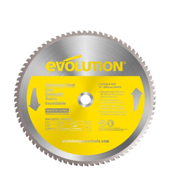 Evolution 355mm Stainless Steel Cutting 90T Chop Saw Blade to suit S355MCS, S355CPS, R355CPS & EVOSAW355
