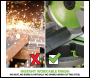 Evolution F210SMS 210mm Sliding Mitre Saw With TCT Multi-Material Cutting Blade (230v)