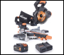 Evolution Cordless R185SMS-Li 185mm Sliding Mitre Saw 18v Li-Ion EXT Inc Multi-Material Blade