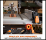 Evolution R255TBL+ 230v Portable Jobsite Table Saw with 255mmTCT Multi-material Blade