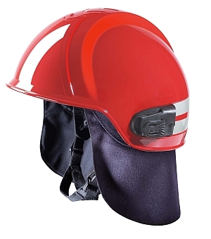 MSA Fuego Fire Helmet - Red