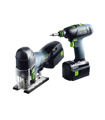 Festool Cordless drill and pendulum jigsaw assembly package T 18+3 /PSC 420 Plus GB - Code 499753
