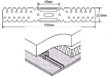 AH185 195mm Brackets - Gypliner GL2 - Supplied Flat (per 100)