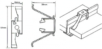 AH002 Universal Hold Down Clips / Board Clips (per 500)