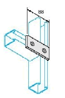 Unistrut P1065 Pre-galvanised 2 Hole Plate (per 100)