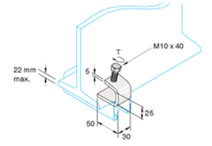 Unistrut P1272 Pre-galvanised Beam Clamp End Fitting (Excl) (per 100)