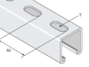 Unistrut 41/41 Slotted Pre-galvanised Channel (6.0M Length)