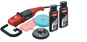 Flex L 602 VR 2 Speed Angle Polisher Set 200mm Diameter Pad (240 Volt Only)