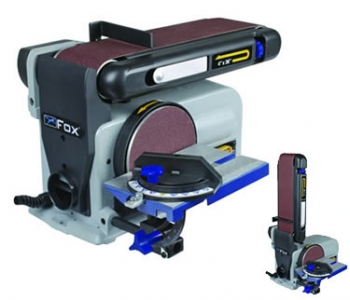 Fox F31 462A Belt and Disc Sander - 4 inch  Belt & 6 inch  Disc (240 Volt Only)