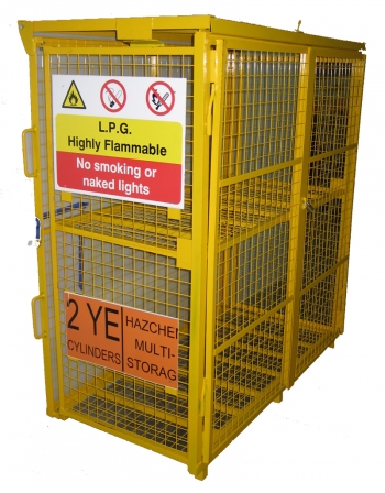 Folding Gas Bottle Storage Cage - 1800mm x 1800mm x 900mm