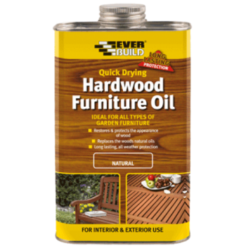 Everbuild Hardwood Furniture Oil 1Ltr Box Qty 12