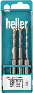 Heller 3 Piece Bionic SDS-Plus Hammer Bit Set