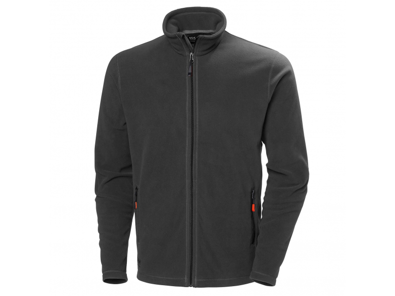 Giacca HH Workwear Oxford Light In Pile Riciclato | Felpa Con Cerniera Uomo, Colore Grigio Scuro (970), Taglia M
