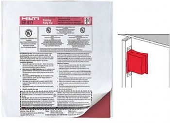 Hilti CP 617 Intumescent Putty Pads (pack of 20) 170 x 170mm or 170 x 230mm