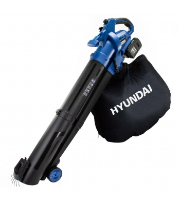 Hyundai HY2194 Cordless Leaf Blower-Vac, 2x 20v Li-Ion Batteries, 3-in-1 Blower