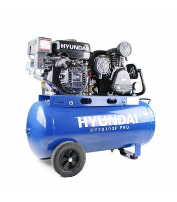 Hyundai HY70100P 90 Litre Petrol Driven Air Compressor - 7Hp Pro Series