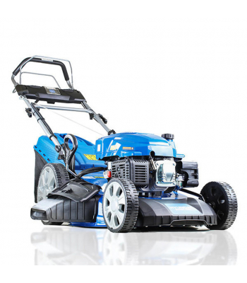Hyundai HYM530SPE Self-Propelled Petrol Lawn Mower, (rear wheel drive), 21”/53cm Cut Width, Electric (push button) Start With Pull-Cord Back -Up