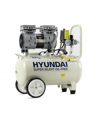 Hyundai HY7524 5.2CFM, 1HP, 24 Litre Oil Free Direct Drive Silenced Air Compressor
