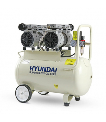 Hyundai HY27550 11CFM, 1500w 2HP, 50 Litre Oil Free Low Noise Electric Air Compressor