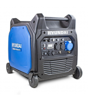 Hyundai HY6500SEi 230V Petrol 6500W/6.5kW Remote Electric Start Portable Inverter Generator inc Wheel Kit, Pure Sine Wave, Accessories + 1200ml Oil