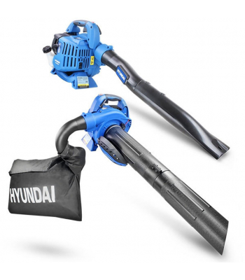 Hyundai HYBV2600X 26cc 2-Stroke 3-IN-1 Petrol Leaf Blower Garden Vac Shredder