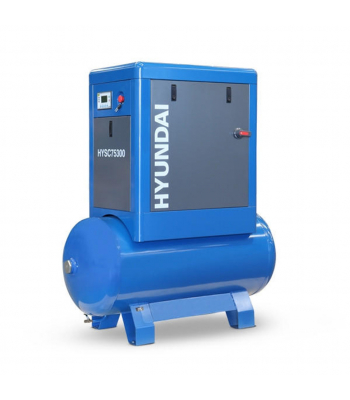 Hyundai HYSC75300 7.5hp 300 Litre Screw Compressor | HYSC75300