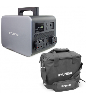 Hyundai HPS-300 Portable Power Station & Protective Carry/Shoulder Bag