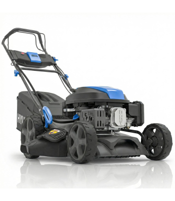 Hyundai 17 inch  / 43cm Self-Propelled Petrol Lawnmower, Electric Start, 139cc - HYM17150SPEX