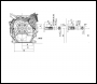 Hyundai 212cc 7hp ¾” / 19.05mm Electric-Start Horizontal Straight Shaft Petrol Engine, 4-Stroke, OHV | IC210XE-19