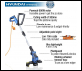 Hyundai HYTR600E 600W 30cm Corded Electric Grass Trimmer | HYTR600E