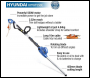 Hyundai HYPHT550E 550W 450mm Long Reach Corded Electric Pole Hedge Trimmer/Pruner | HYPHT550E