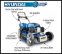 Hyundai HYM560SPE 22”/56cm 196cc 4-in-1 Electric-Start Self-Propelled Petrol Lawnmower | HYM560SPE