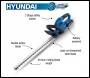 Hyundai HY2188 20V Li-Ion Cordless Hedge Trimmer - Battery Powered | HY2188